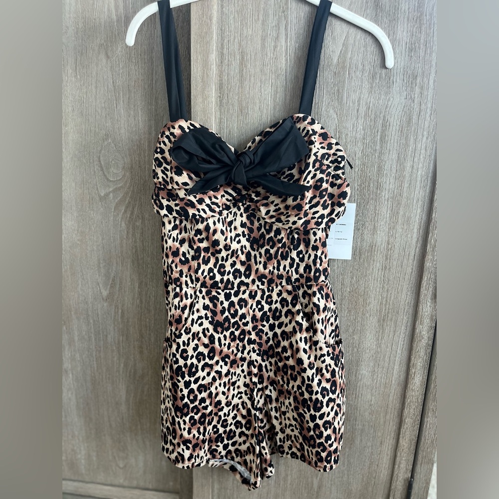 Adorable Leopard Print Romper